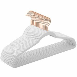 SONGMICS Juego de 20 Perchas Aterciopeladas, 41,5 cm de Lar…