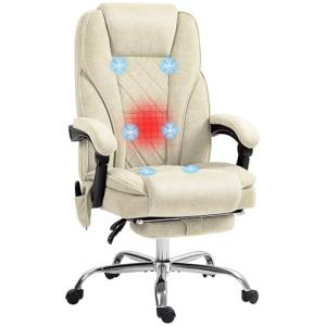 Vinsetto Sillón de Oficina con Masaje y calefacción Sillón…