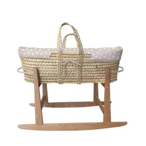 Tanuki Moisés de Mimbre con Estructura de Madera para bebé…
