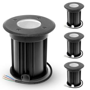 YindaLux 4x Foco empotrables led exterior suelo para GU10 2…