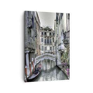 ARTTOR Lienzos decorativos Venecia puente agua Cuadro Sobre…