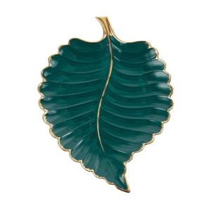 DSDGVDFBV Verde, Bandeja De Hojas, Hoja Verde Plato De Joye…