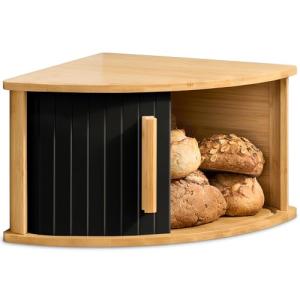 Praknu Panera de Esquina de Madera con Puerta Deslizante –…