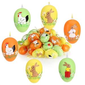 com-four® 36x Huevos de Pascua para Colgar - Decoración de…