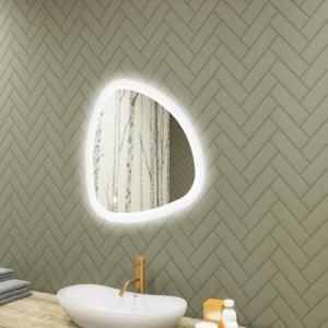 A ARTFORMA – Espejo de baño con luz – Espejo LED – 64 x 64…