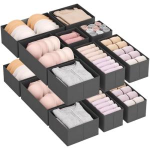Lifewit 16 Piezas Organizador Cajones de Plegable, Almacena…