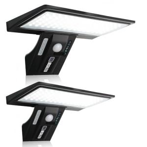 JESLED Luz Solar Exterior, 2 Paquete 90 LED, Foco Potente c…