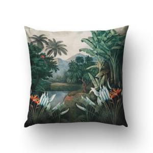 Funda de cojín tropical vintage