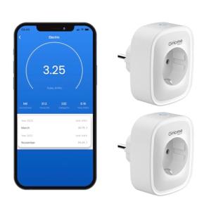 Ghome Smart Enchufe inteligente, Enchufe wifi con monitoreo…