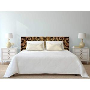 Megadecor Cabecero Cama - Imitación Madera Tallada Tono Med…