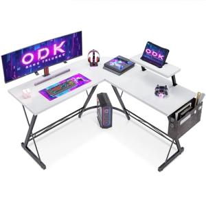 ODK Escritorio Gaming con Soporte para Monitor Escritorio e…