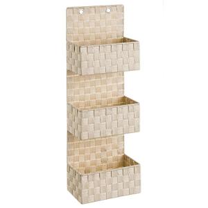 LOLAhome Estantería de Pared de Metal Beige Moderna para Cu…