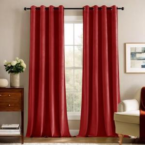 Deconovo Cortinas Opacas Cortinas de Terciopelo para Dormit…