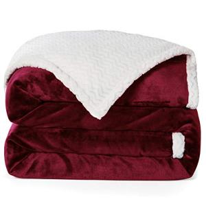 RATEL Mantas para Sofa Rojo 150×200cm, Manta para Cama Mejo…