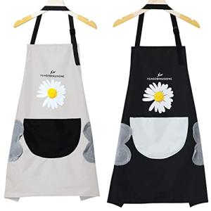 Voarge Delantales de cocina con diseño de margaritas pequeñ…