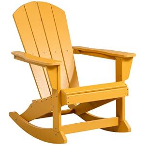 Outsunny Adirondack Rocking Chair para el jardín, respaldo…