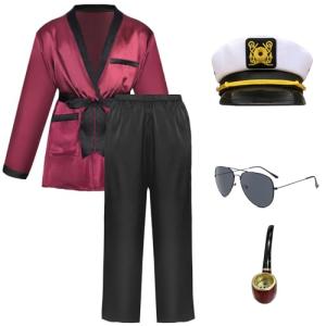 5 piezas de disfraz de marinero capitán para hombre, con al…