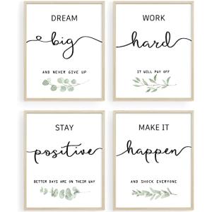 Howwii Cuadros inspiradores para decoración de oficina, imp…