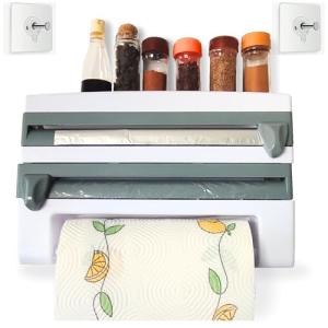 Portarrollos Papel Cocina 3En1 Sin Taladro – Dispensador De…
