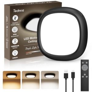 Plafon LED Techo Recargable USB con Sensor de Movimiento, 5…