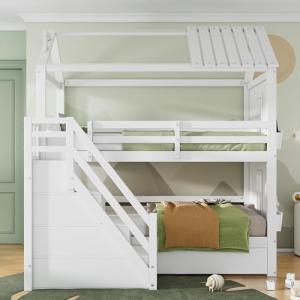 Litera infantil, 90 x 200 cm, cama infantil multifuncional,…