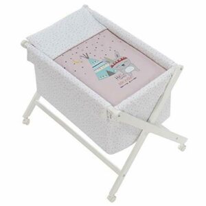 Interbaby 92082-02 - Minicuna de Madera con Textil Tipi Oso…