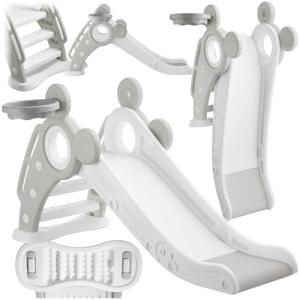 tectake® Tobogán Plegable con Canasta de Baloncesto Infanti…