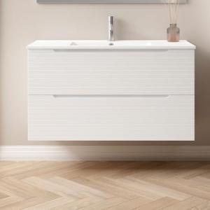 Kibath Mueble de Baño con Lavabo Boreal 100 cm 2 cajones su…