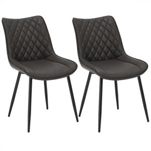 WOLTU Sillas de Comedor Pack 2 Tapizadas en Piel Sintética,…