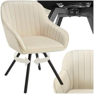 TecTake® Sillas de Comedor Giratorias con Funda de Terciope…