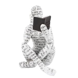 MplehDa Figura Decorativa de Mujer Leyendo Para Estante, Es…