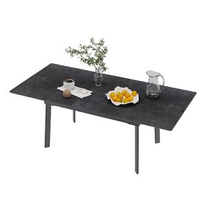 FATIVO Mesa Comedor Extensible Mármol de Cocina: Mesa de Co…