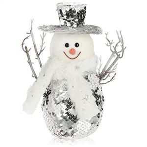 com-four® Figura muñeco de Nieve Talla M, decoración navide…