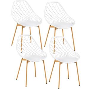 Buyburoom - Juego de 4 Sillas para Comedor, Estilo Escandin…
