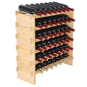 VEVOR Botellero para Vinos de Bambú de 6 Niveles 48 Botella…