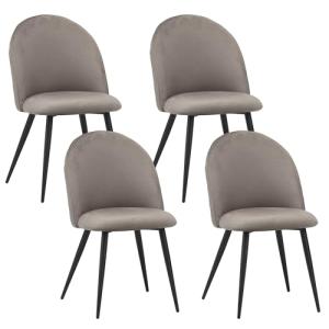 Albatros Sillas de Comedor Capo con Juego de 4 Fundas de Te…