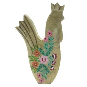 BY SIGRIS Origen Home Decor Gallina De Madera Marrón - Figu…