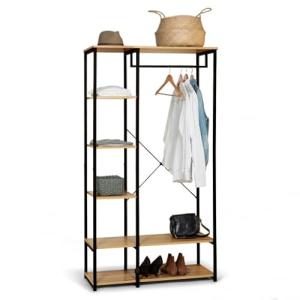 IDMarket – Vestidor armario estantería Detroit diseño indus…