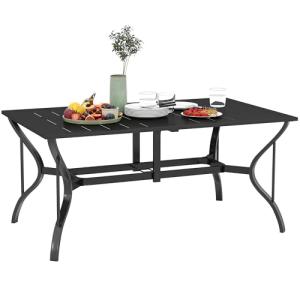 Outsunny Mesa Jardín Exterior Rectangular 150x90x73 cm Mesa…