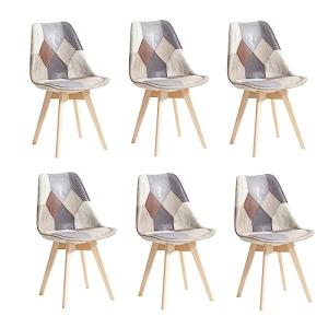 BenyLed - Juego de 6 sillas de comedor, sillas auxiliares l…