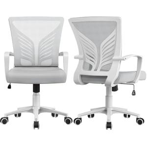 Yaheetech Silla de Oficina con Función de Inclinación, Sill…