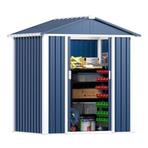 SUPEER Cobertizo Metálico para Jardín y Terraza 3m² | Techo…
