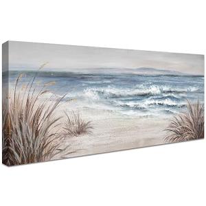 Océano azul Marco de madera Cuadros Modernos Paisaje marino…