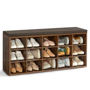 VASAGLE Banco Zapatero, Mueble Zapatero, Banco Recibidor co…