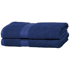 Amazon Basics Juego de 2 toallas de baño (colores resistent…