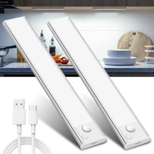 Luz LED Sensor Movimiento Cocina - Armario Luces Pilas Adhe…