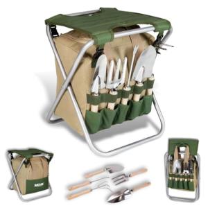 BIKAIN - Herramientas de Jardinería - Taburete Plegable   B…