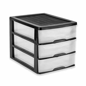 AC - Cajonera de Almacenamiento Sobremesa con 3 cajones, To…