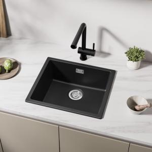 CECIPA 80% Cuarzo Arena Fregadero Cocina 50x44cm, Fregadero…