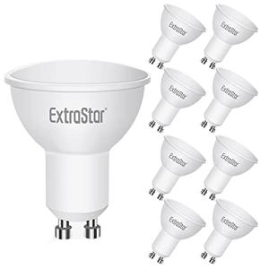 EXTRASTAR Bombilla LED GU10 7W, 600 Lúmen, Luz Frío 6500K,…